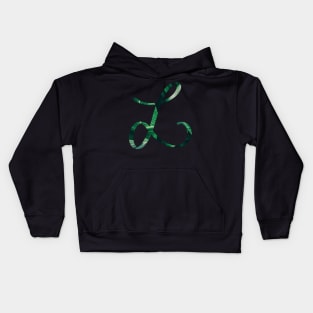 L initial cursive Kids Hoodie